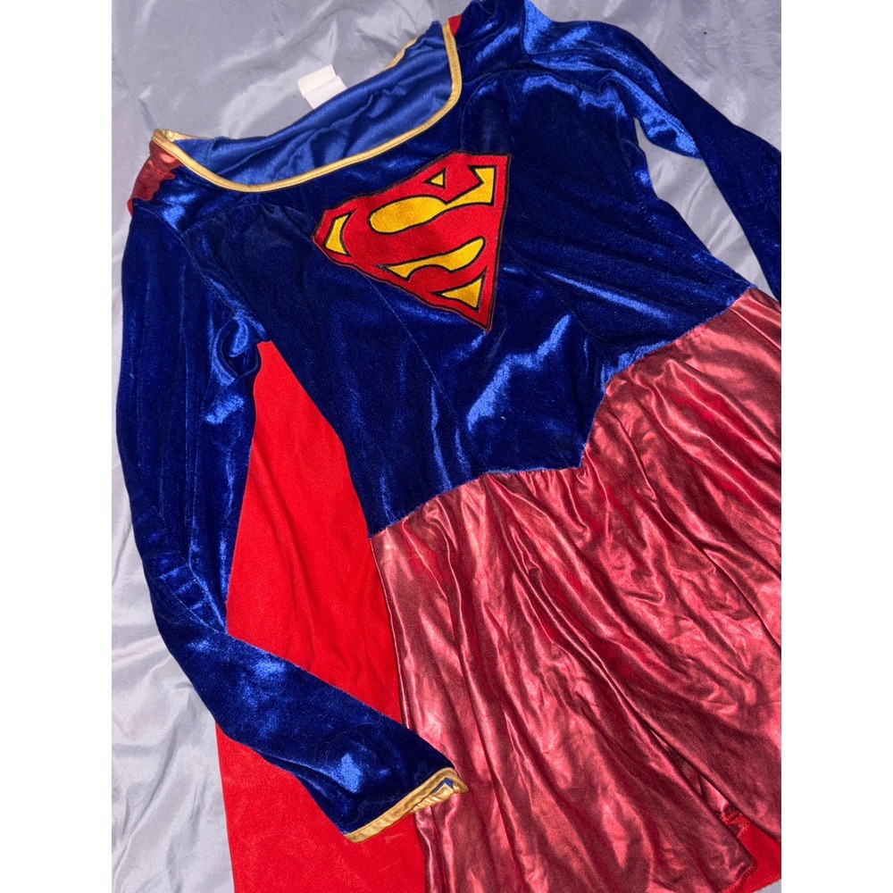 Rubie's Supergirl Costume Women Medium M DC Comics Dress w Cape - Picture 2 of 8